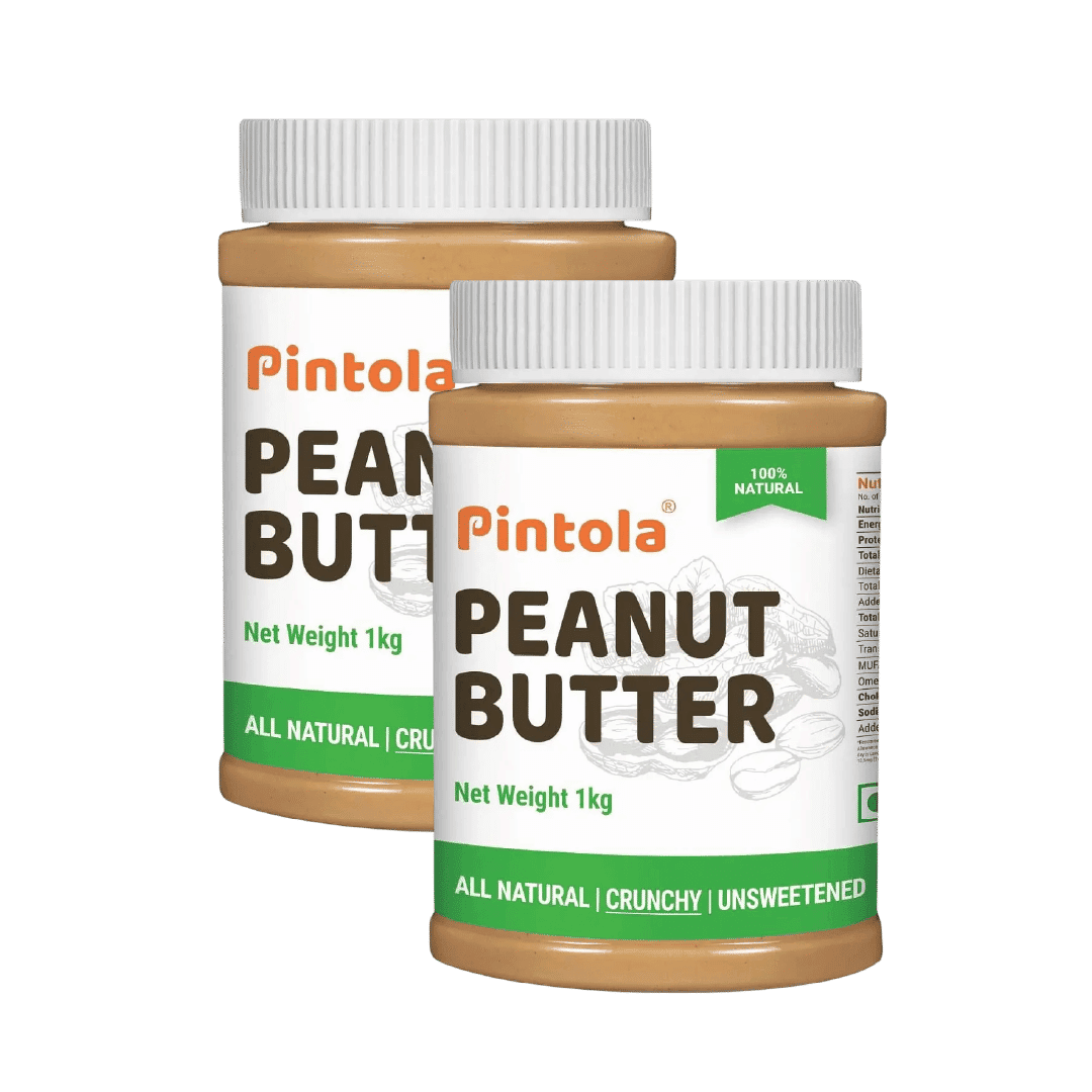 Pintola All Natural Peanut Butter | Rich in Fiber, 30g Protein | Non GMO, Naturally Gluten Free, Cholesterol Free | Unsweetened, Crunchy Pintola All Natural Peanut Butter | Rich in Fiber, 30g Protein | Non GMO, Naturally Gluten Free, Cholesterol Free | U