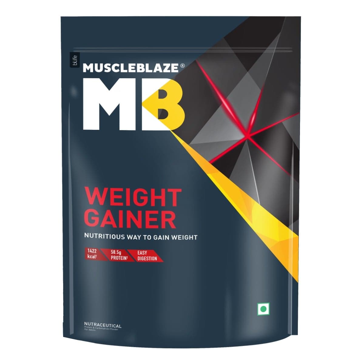 MuscleBlaze MB Weight Gainer 1Kg | Chocolate Flavour | 27 Vitamins and Minerals - Nutrition and Fitness Supplements | Buy online on ZillyBuy
