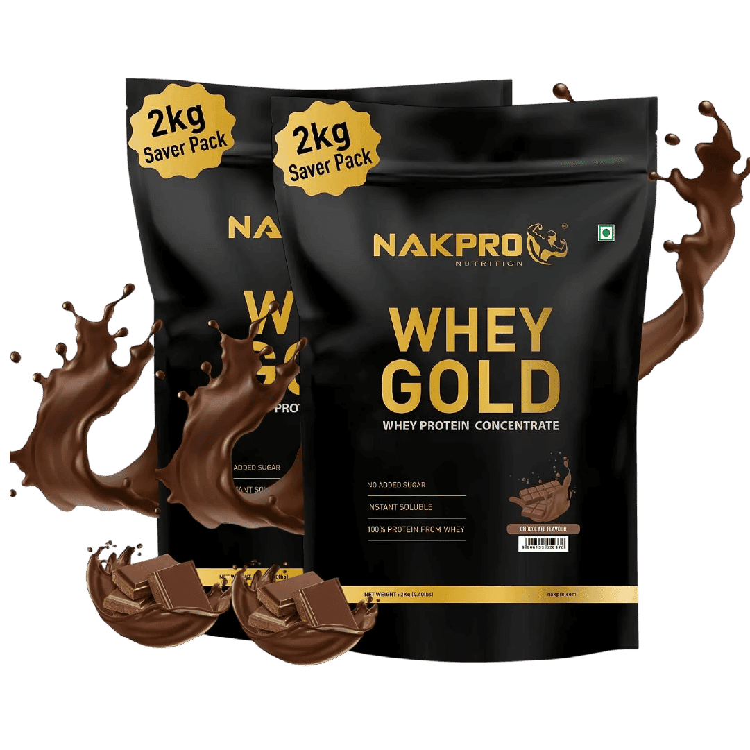 NAKPRO Gold Whey Protein Concentrate 2kg | 25.5g Protein, 5.6g BCAA | Trustified Certified 100% Authentic Supplement Powder & No Adulteration | Fast Absorbing Whey Protein Powder NAKPRO Gold Whey Protein Concentrate and Isolate 2kg Chocolate | 25.5g Prot - Nutrition and Fitness Supplements | Buy online on ZillyBuy