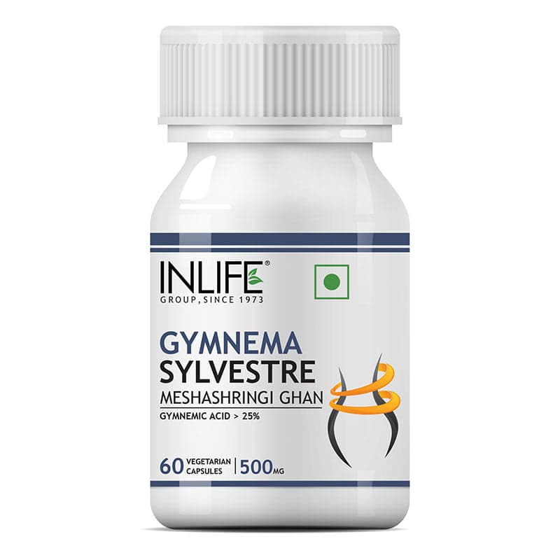 INLIFE Gymnema Sylvestre Supplement 500 mg 60 Veg Capsules