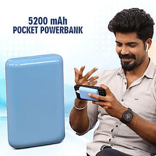 Zenex battery Pack 5200 mAh Lithium-ion Dual USB Power Bank Ror All USB-Charged Devices - Power Bank | Buy online on ZillyBuy