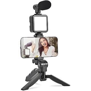 TecSox Bluetooth Selfie Flash Light ( Black ) Tripod (Black, Supports Up to 1000 g) - Tripod | Buy online on ZillyBuy