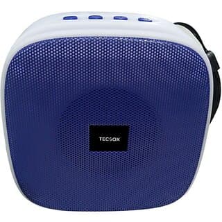 TecSox Mini400 Speaker 6 W Bluetooth Speaker Bluetooth v5.0 with USB,SD card Slot,Aux,3D Bass Playback Time 4 hrs Blue 10 W Bluetooth Speaker (Blue, 5.0 Channel) - Speaker | Buy online on ZillyBuy