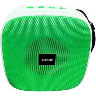 TecSox Mini400 Speaker 6 W Bluetooth Speaker Bluetooth v5.0 with USB,SD card Slot,Aux,3D Bass Playback Time 4 hrs Green 10 W Bluetooth Speaker (Green, 5.0 Channel) - Speaker | Buy online on ZillyBuy
