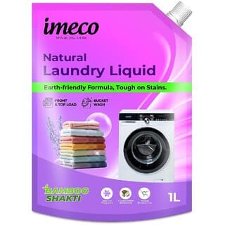 IMECO Bamboo Shakti Sparkling Shine Natural Detergent Liquid Coconut  Lavender Fragrance  1L Refill Pouch - Closet/Laundry/Shoe Organization | Buy online on ZillyBuy