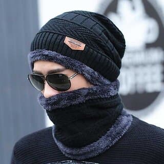 (Pack of 30) Fashlook Woolen Black Casual Winter Cap for Men and Women - Warm, Soft, Stylish Knit Beanie for Cold Weather - Uncategorized | Buy online on ZillyBuy