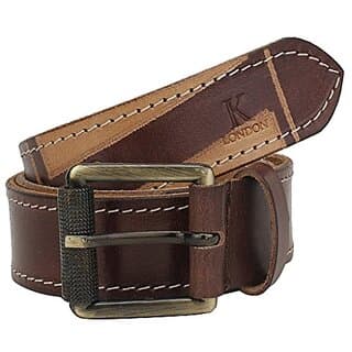 JAY STORE K London Men Casual Brown Beige Genuine Leather Belt - Uncategorized | Buy online on ZillyBuy