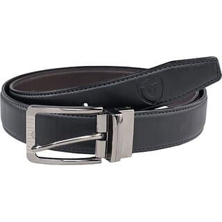 Keviv Men Evening, Party, Formal, Casual Brown, Black Artificial Leather Reversible Belt - Uncategorized | Buy online on ZillyBuy