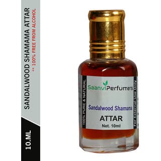 Saanvi Perfumers Sandalwood Shamama Attar 10ML For Unisex - Fragrance | Buy online on ZillyBuy