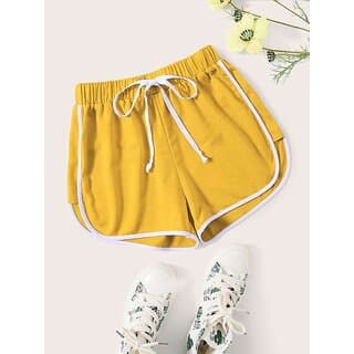 Vivient Women Mustard Solid Hosiery Short - Uncategorized | Buy online on ZillyBuy