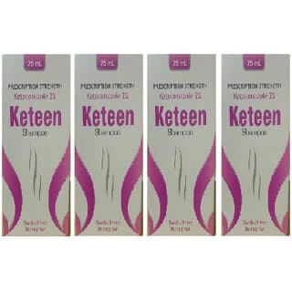 Keteen Dandruff Free Shampoo Pack of - 4 - Shampoos and Conditioners | Buy online on ZillyBuy