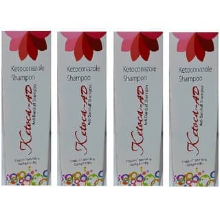 Ketoca-AD Anti-Dandruff Shampoo Pack of - 4 - Shampoos and Conditioners | Buy online on ZillyBuy