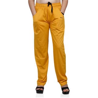 Aasan Cotton Trousers In Yellow - Uncategorized | Buy online on ZillyBuy