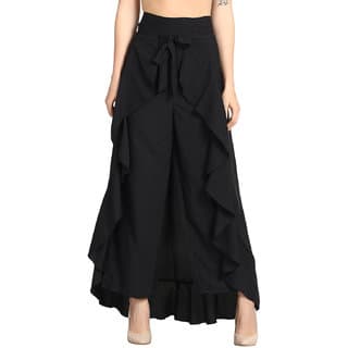 FASHO LIFE Women Reyon Creap Black raffal Plazoo - Uncategorized | Buy online on ZillyBuy