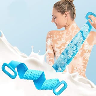 Eastern Club Silicone Body Back Scrubber Bath Brush Washer For Dead Skin Removal Body Scrubber - Multicolor - Skin Care - Face Cleansers | Buy online on ZillyBuy