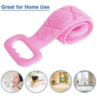 Eastern Club Silicone Body Bath Brush Long Silicone Body Back Scrubber Body Washer Unisex (Multicolor) - Skin Care - Face Cleansers | Buy online on ZillyBuy