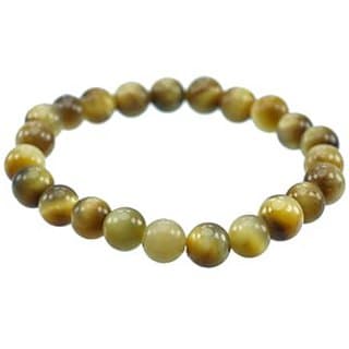 KESAR ZEMS Natural  Quartz Cats Eye Stone Stretchable Bracelet With Certificate For Unisex  (10 x 2 x 1 CM) Ivory Yellow - Uncategorized | Buy online on ZillyBuy