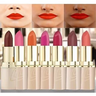 Lotus up Pure Matte Lip Color Mix Shades (pack of 7 different shades) - Makeup - Lips | Buy online on ZillyBuy
