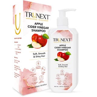 TruNext Apple Cider Vinegar Shampoo for All Type Of Hair Free From Chemicals, Mineral Oils,300 ml - Shampoos and Conditioners | Buy online on ZillyBuy