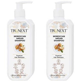 TRUNEXT Moroccan Argan Shampoo for Hair Fall Control and Better Hair Growth, Pack of 2 (600 Ml) - Shampoos and Conditioners | Buy online on ZillyBuy