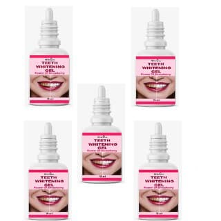 Teeth Whitening Gel Pack Of 5 For Men To Remove All Hard Stain In Just 10 Sec Teeth Whitening Liquid  (75 ml) - Oral Care | Buy online on ZillyBuy