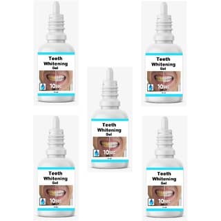 Teeth Whitening Gel Pack Of 5 For Men To Remove All Hard Stain In Just 10 Sec Teeth Whitening Liquid  (75 ml) - Oral Care | Buy online on ZillyBuy