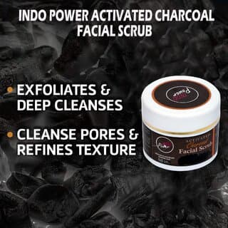 INDOPOWER AKk47 -ACTIVATED CHARCOAL FACIAL SCRUB 100g. - Skin Care - Face Cleansers | Buy online on ZillyBuy