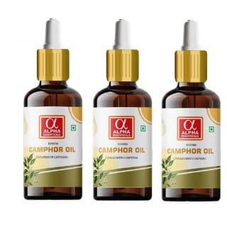 Alpha Essenticals Camphor Essential Oil, 100 Pure Aroma, Therapeutic Grade, Pack of 3, 15ml Each - Skin Care - Oils and Serums | Buy online on ZillyBuy
