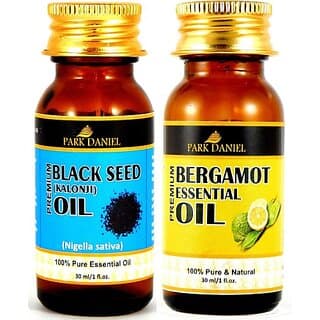 PARK DANIEL Premium Black Seed (Kalonji)Oil and Bergamot essential oil combo pack of 2 bottles of 30 ml(60 ml) (60 ml) - Skin Care - Oils and Serums | Buy online on ZillyBuy