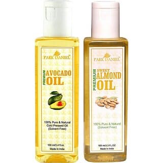PARK DANIEL Premium Avocado oil and Sweet Almond oil combo pack of 2 bottles of 100 ml(200 ml) (200 ml) - Skin Care - Oils and Serums | Buy online on ZillyBuy