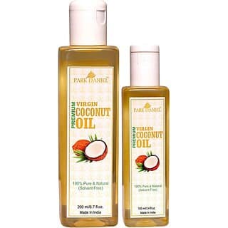 PARK DANIEL Virgin Coconut Oil - Pure and Natural Combo pack of 2(200 ml and 100 ml) bottles (300 ml) (300 ml) - Skin Care - Oils and Serums | Buy online on ZillyBuy