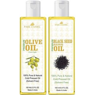 PARK DANIEL Olive Oil &amp; Blackseed Oil Combo Pack Of 2 bottle of 100 ml(200 ml) (200 ml) - Skin Care - Oils and Serums | Buy online on ZillyBuy