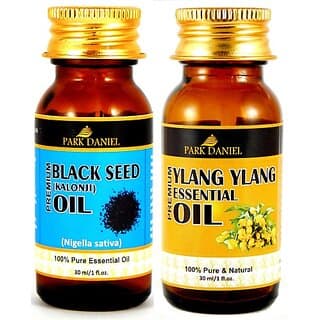 PARK DANIEL Premium Black Seed (Kalonji)Oil and Ylang Ylang essential oil combo pack of 2 bottles of 30 ml(60 ml) (60 ml) - Skin Care - Oils and Serums | Buy online on ZillyBuy
