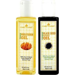 PARK DANIEL Premium Wheatgerm oil and Black seed oil(Kalonji) combo pack of 2 bottles of 100 ml(200 ml) (200 ml) - Skin Care - Oils and Serums | Buy online on ZillyBuy