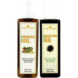 PARK DANIEL Organic Moringa oil and Black seed oil - Natural &amp; Undiluted combo of 2 bottles of 100 ml (200ml) (200 ml) - Skin Care - Oils and Serums | Buy online on ZillyBuy