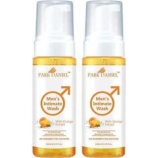 PARK DANIEL Men's Intimate Wash Maintain Ph Balance with Orange Extract Pack of 2 of 150ML (2 x 150 ml) - Bath Soaps and Gels | Buy online on ZillyBuy