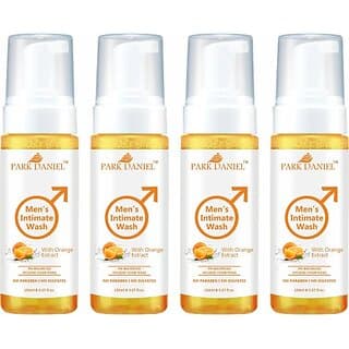 PARK DANIEL Men's Intimate Wash Maintain Ph Balance with Orange Extract Pack of 4 of 150ML (4 x 150 ml) - Bath Soaps and Gels | Buy online on ZillyBuy