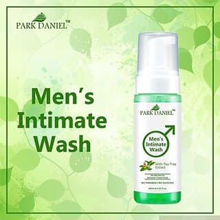 PARK DANIEL Men's Intimate Wash Maintain Ph Balance with TeaTree Extract Pack of 1 of 150ML (150 ml) - Bath Soaps and Gels | Buy online on ZillyBuy