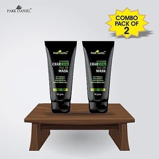 PARK DANIEL Activated Charcoal Peel off Mask Combo pack of 2 tubes of 60 g - For Black head removal, deep cleansing & Instant glow( 120 gms) (120 g) - Skin Care - Face Cleansers | Buy online on ZillyBuy