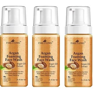 PARK DANIEL Argan Oil Foaming  For Deep Cleansing Combo Pack of 3 150 ML(450 ML) Face Wash (450 ml) - Skin Care - Face Cleansers | Buy online on ZillyBuy
