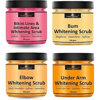 PARK DANIEL Mix Fruit & Haldi Chandan Scrub - Tan Removal Pack of 2 Jars of 100 ml(200 ml) Scrub (200 ml) - Skin Care - Face Cleansers | Buy online on ZillyBuy