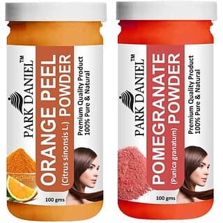 PARK DANIEL Pure & Natural Orange Powder & Pomegranate Powder Combo Pack of 2 Bottles of 100 gm (200 gm ) (200 ml) - Hair Oils, Care, and Styling | Buy online on ZillyBuy