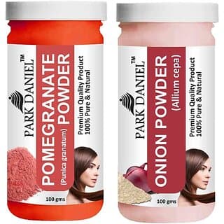 PARK DANIEL Pure & Natural Pomegranate Powder & Onion Powder Combo Pack of 2 Bottles of 100 gm (200 gm ) (200 ml) - Hair Oils, Care, and Styling | Buy online on ZillyBuy