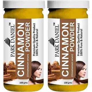 PARK DANIEL Premium Cinnamon Powder-100% Pure & Natural Combo Pack 2 bottles of 100 gms(200 gms) (200 g) - Hair Oils, Care, and Styling | Buy online on ZillyBuy
