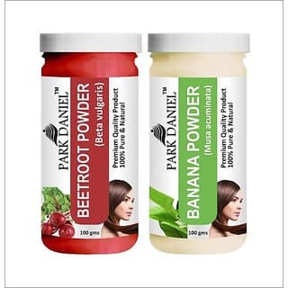 PARK DANIEL Premium Beetroot Powder & Banana Powder Combo Pack of 2 Jars of 100 gms(200 gms) (200 g) - Hair Oils, Care, and Styling | Buy online on ZillyBuy