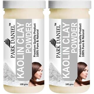 PARK DANIEL Premium Kaolin Clay Powder - For Face Pack And Hair Pack Combo Pack 2 bottles of 100 gms (200 g) - Hair Oils, Care, and Styling | Buy online on ZillyBuy