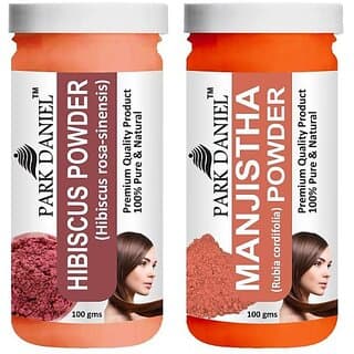 PARK DANIEL Pure & Natural Hibiscus Powder & Manjistha Leaf Powder Combo Pack (200 ml) - Hair Oils, Care, and Styling | Buy online on ZillyBuy