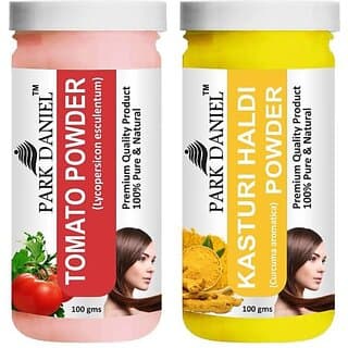 PARK DANIEL Premium Tomato Powder & Kasturi Haldi Powder Combo Pack of 2 Jars of 100 gms(200 gms) (200 ml) - Hair Oils, Care, and Styling | Buy online on ZillyBuy