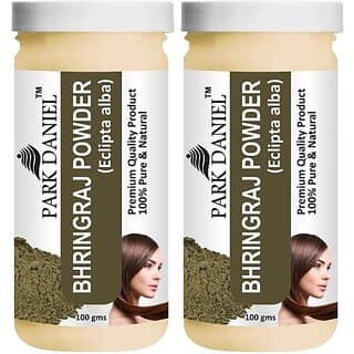 PARK DANIEL Premium Bhringraj Powder - For Hair Growth Combo Pack 2 bottles of 100 gms(200 gms) (200 g) - Hair Oils, Care, and Styling | Buy online on ZillyBuy