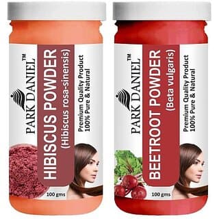 PARK DANIEL Pure & Natural Hibiscus Powder & Beetroot Powder Combo Pack (200 ml) - Hair Oils, Care, and Styling | Buy online on ZillyBuy